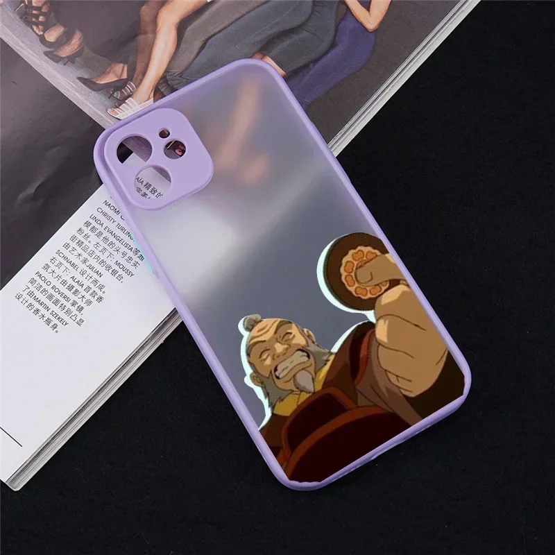 Japan Anime Avatar the Last Airbender Phone Case For iPhone 11 12 13 14 15 16 Pro Max mini XR SE Plus Hard Matte Cover Fundas