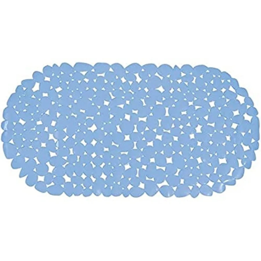 

Коврик для ванной Pebbles 39x99см из светло-голубой ткани 39 x 99см