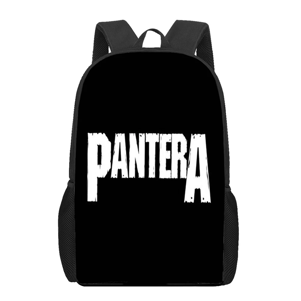 Pantera Ritual Metal Band Print Backpack for Boys Girls Children School Bags Student Book Bags Teenager Casual Travel Rucksack