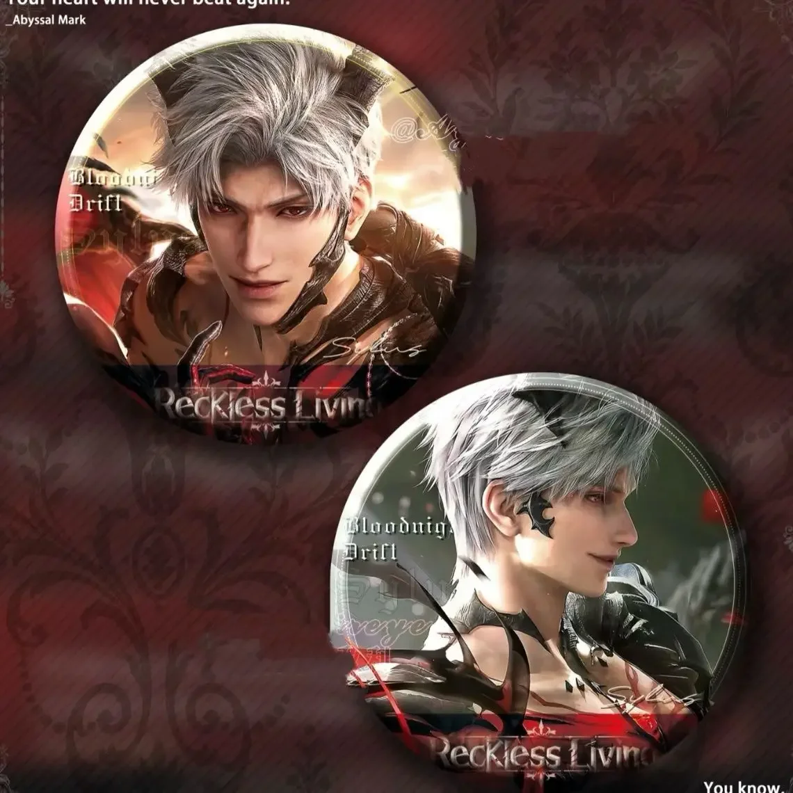 

Игра «Любовь и глубокий космический Силус», булавка на пуговицах, милая аниме-мультяшная жесть, брошь, значок для рюкзака, аксессуары, декор, фанаты, 58 мм