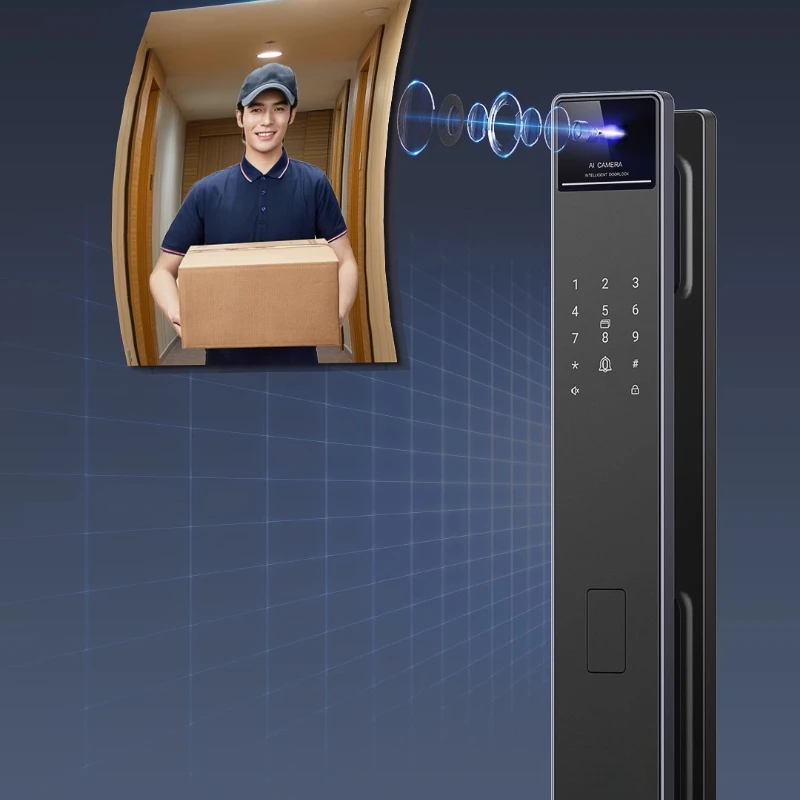 

Smart door lock dual camera cat eye face palm vein home anti-theft automatic fingerprint password