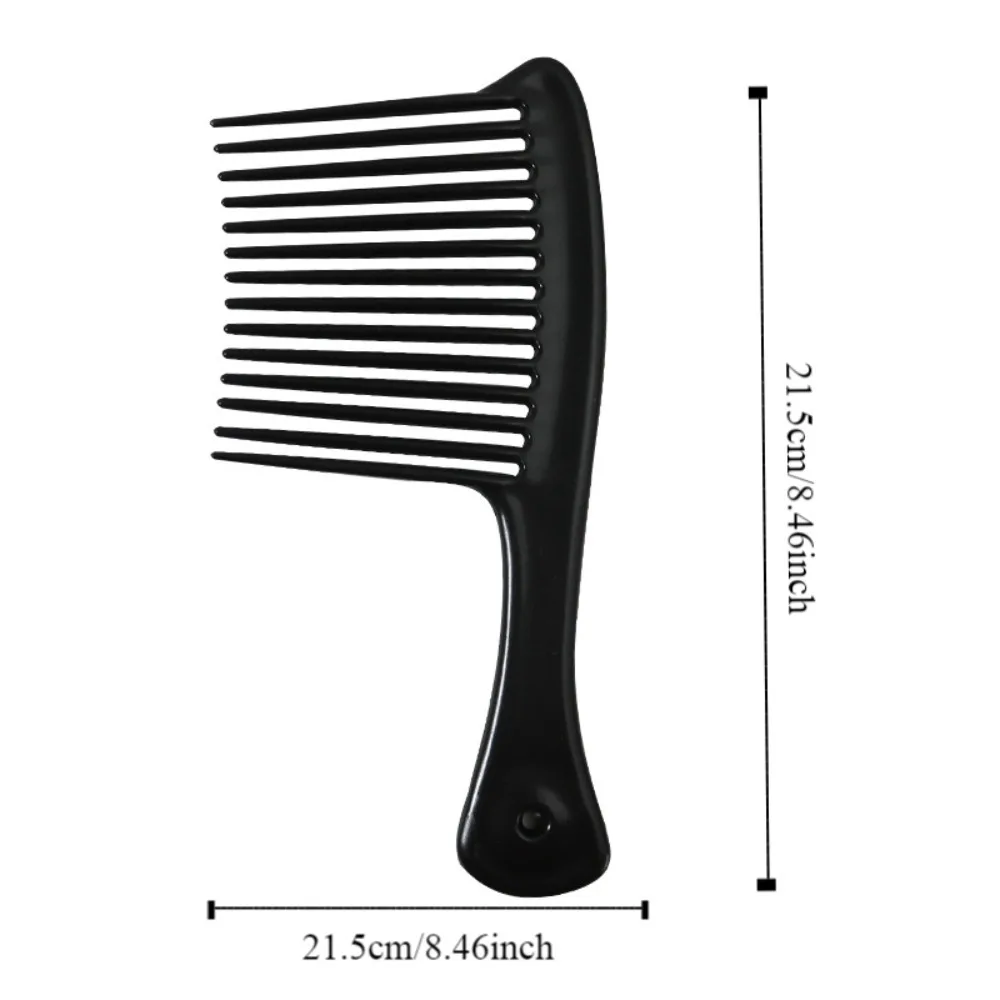Cabeleireiro grande pente de dente largo alisamento pente anti-estático tingimento estilo escova portátil ferramenta estilo cabeça óleo pente