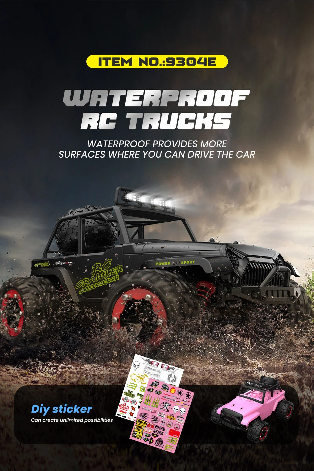 Novo produto 1:18 escala completa tração nas quatro rodas carro de controle remoto de alta velocidade off-road captador carro de escalada modelo de corrida rc