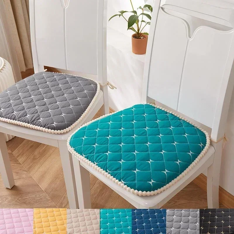 

Solid Color Non-slip Chair Cushion Soft Comfortable Office Chair Mat Dining Chair Cushion Restaurant Accessory(45x43x43cm)