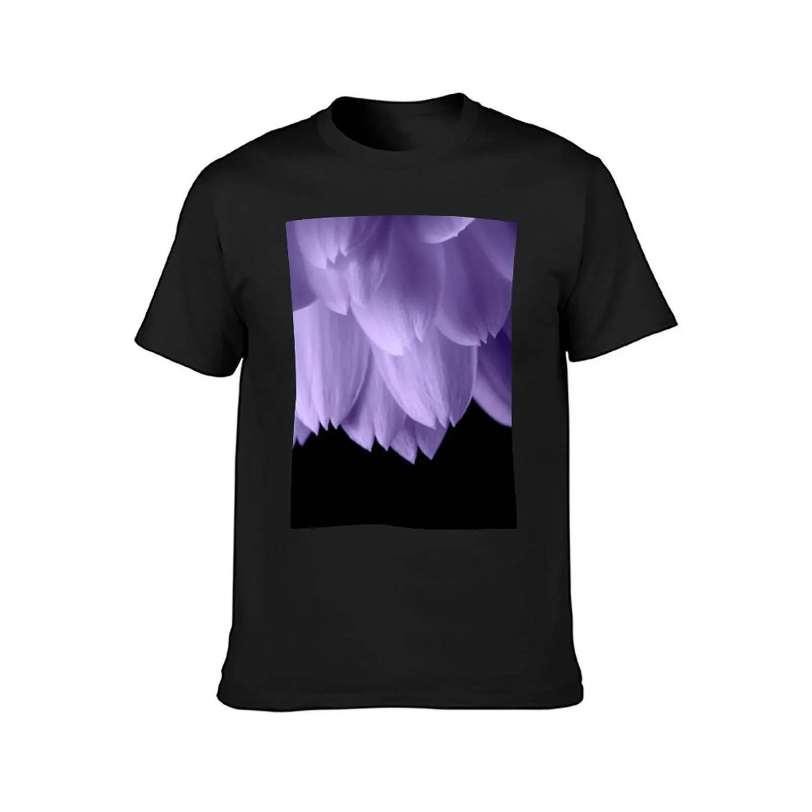 Ultra violet purple flower petals black T-Shirt aesthetic clothes Blouse graphics sublime mens graphic t-shirts pack