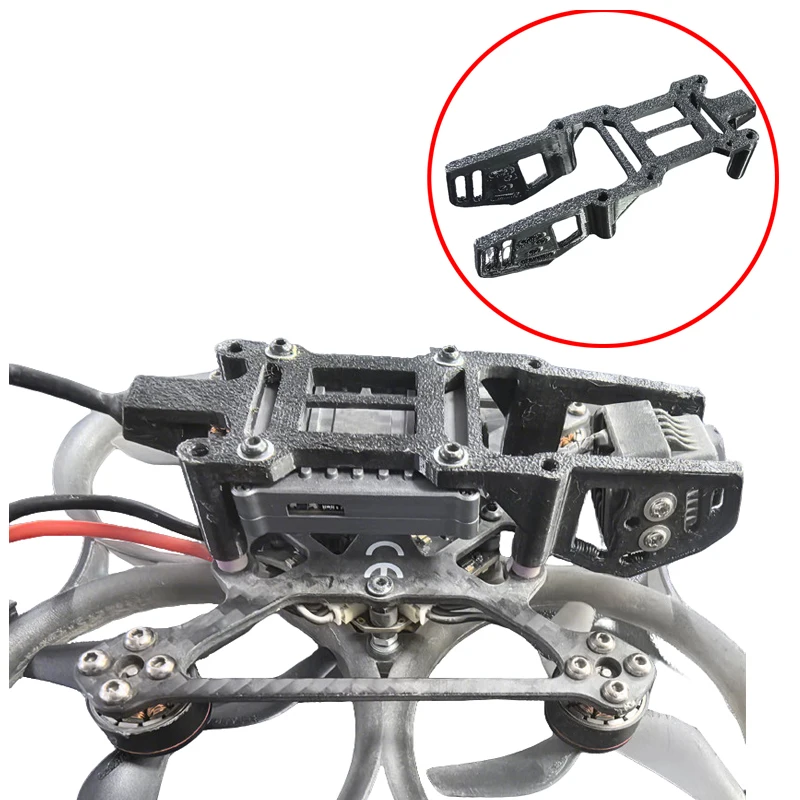 1PCS For DJI O4 Lite Video Transmission Mount Bracket 3D Printed Camera Holder Top Cover Compatible w BetaFPV Pavo20 Fixed Parts