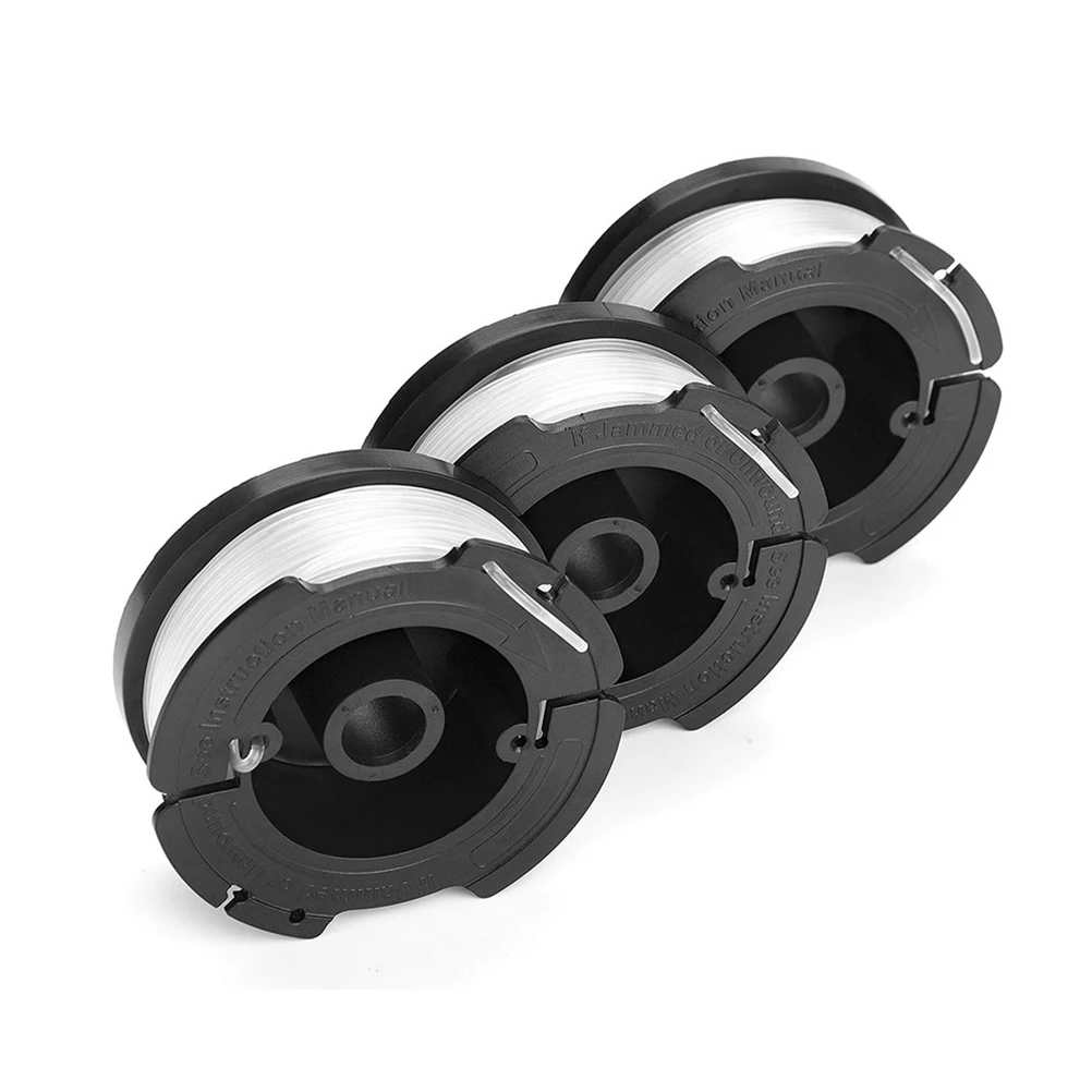 

3PCS Mowing Line Replacement Spools Trimmer Nylon Bump Head Compatible Strimmers Strong Sturdy Flexible Easy Install Save Time
