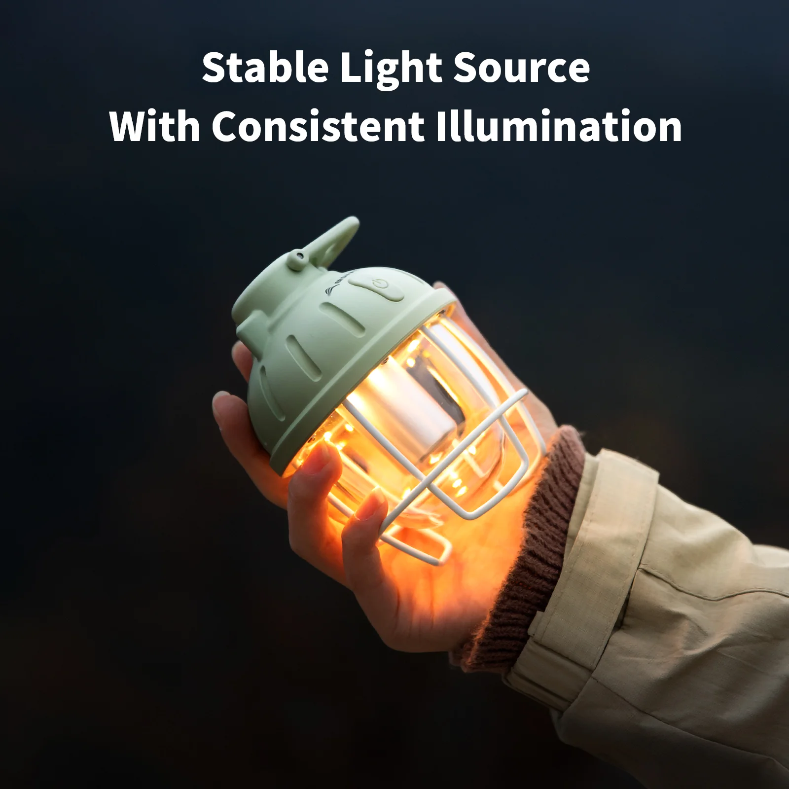 BISINNA Camping Lantern Rechargeable Hiking Hanging Tent Light with Magnet IPX4 Waterproof Outdoor Travel Lamp