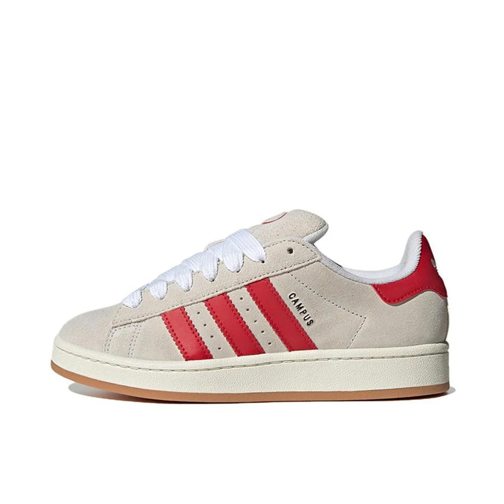 

Adidas Originals Campus 00s Women and Men Beige Red Retro Cushioning Breathable Lightweight Board Shoes GY0037