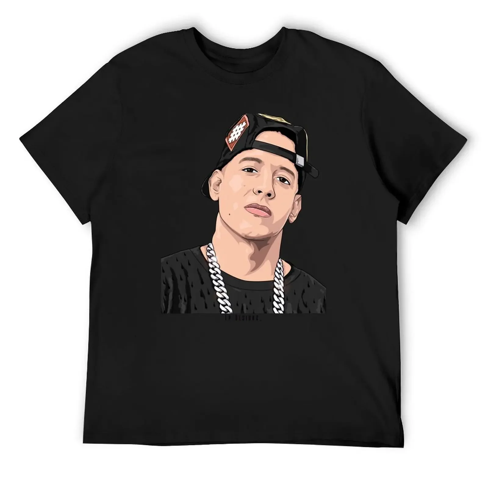 Camiseta Daddy Yankee tallas grandes camiseta gráfica de gran tamaño ropa linda moda masculina de aduanas