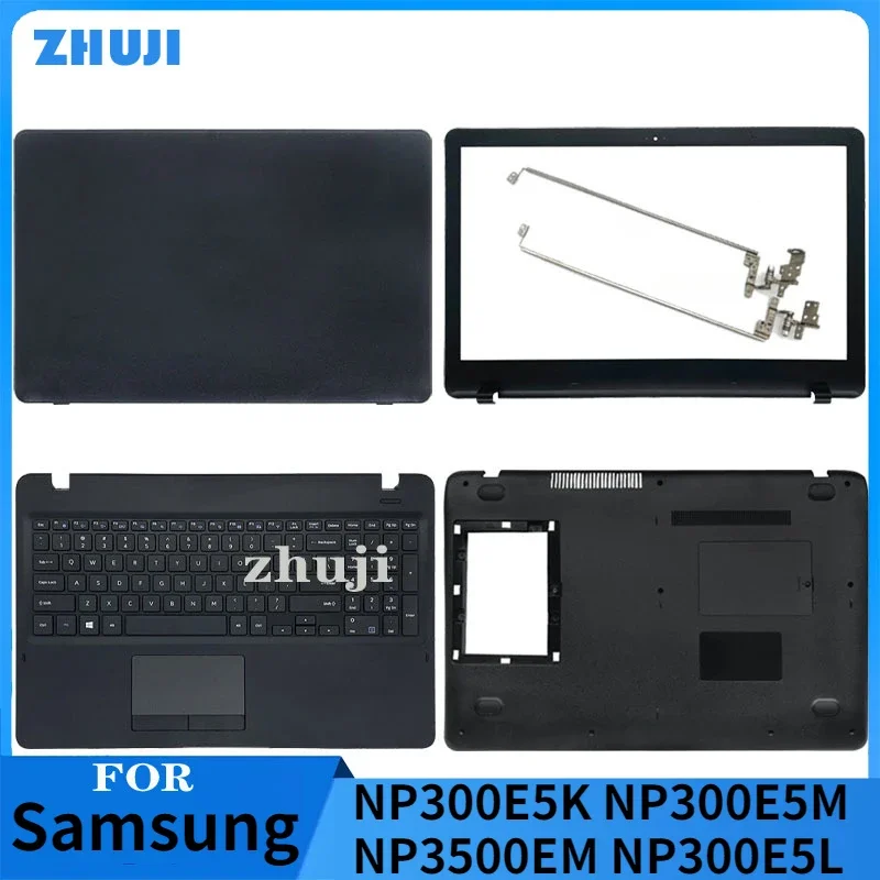 

New Laptop LCD Back Cover/Front Bezel/Hinges Cover/Palmrest/Bottom Case/Keyboard For Samsung NP300E5K NP300E5M NP3500EM NP300E5L