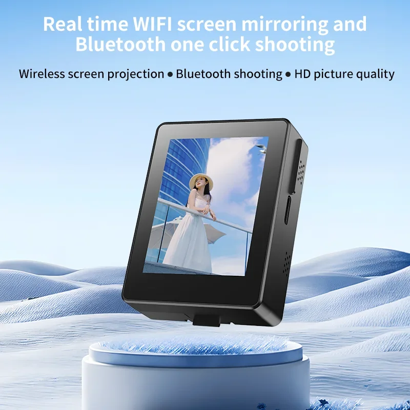 Mini Selfie Vlog Monitor Mobile Screen Smartphone Rear Camera with version Projection Remote Photography