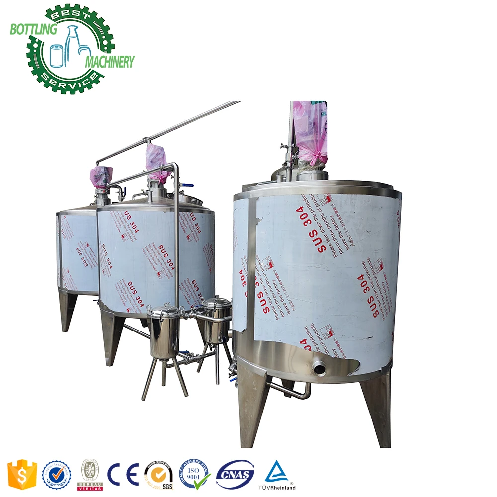 Detergent Three Layer 2000l Mixing tank with SS Pipe