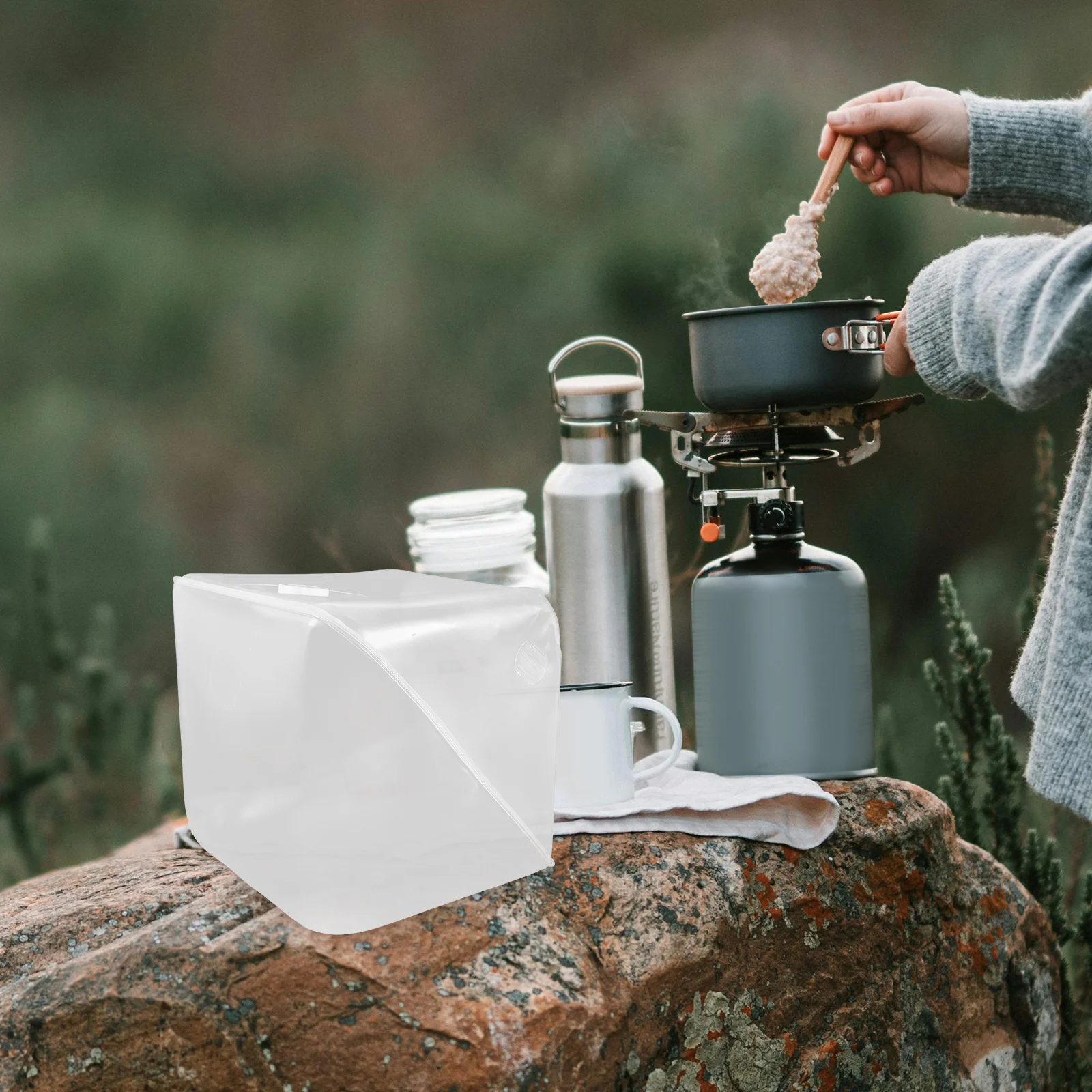 

10L Foldable Water Container Heavy Duty Portable Camping Jug Outdoor Water Carrier Spacious Collapsible Bucket for Travel and