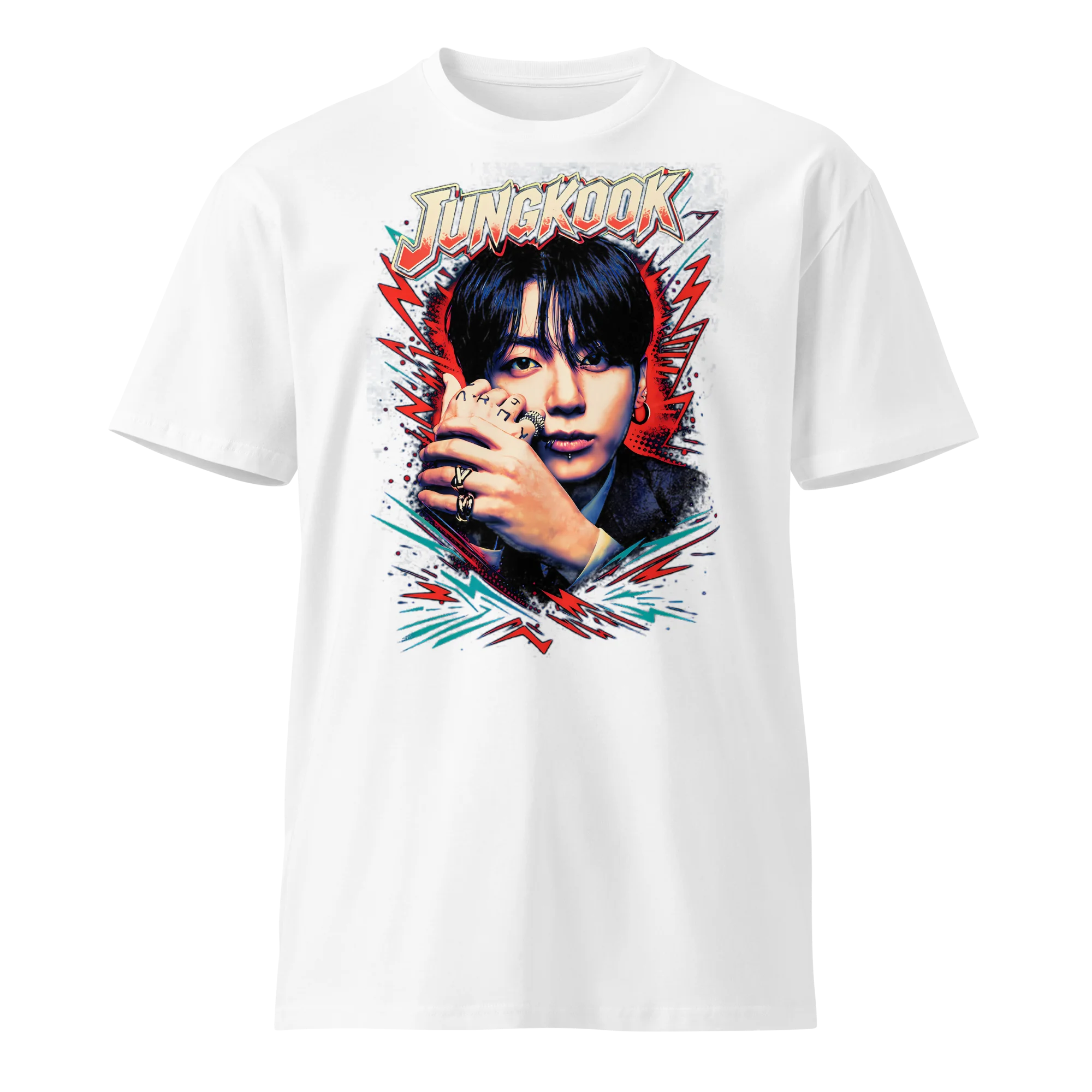 BTS Jungkook Taehyung 2026 World Tour, beidseitig bedrucktes T-Shirt mit Porträt und einer Liste der Tour-Städte, für Kpop-Fans, Herren, Damen und Kinder. – Detail 5