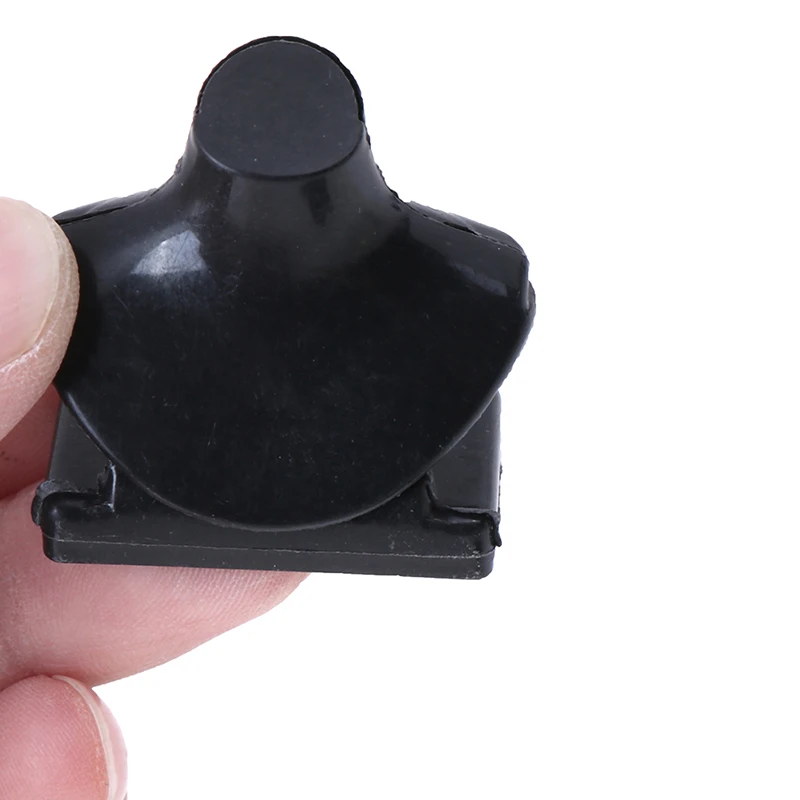 Soporte de collar negro en miniatura para casa de muñecas, soporte de joyería, accesorios de juguete, 5 uds.