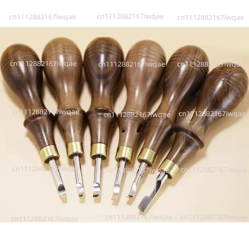 Suitable for  Set of 6pcs High  Caseback Pry Opener Lever Tool with Wood Handle Assorted Blades W0462