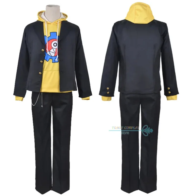 2025 12 أنيمي SK ثمانية كيان تأثيري حلي SK8 إنفينيتي ريكي معطف مقنع وتتسابق شعر مستعار مجموعة الرجال هالوين كرنفال البدلة