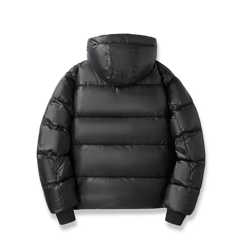 Mantel Parka musim dingin pria, jaket hoodie hangat tahan angin, jaket Parka katun tebal kasual bagian baru mode mewah 2024