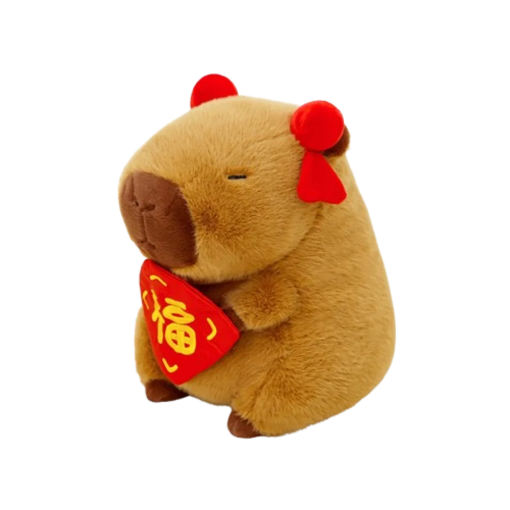 

New Year Style Capybara Plush Doll Soft PP Cotton Simulation Capybara Toy Stuffed 30cm Stuffed Capybara Doll Home Decor