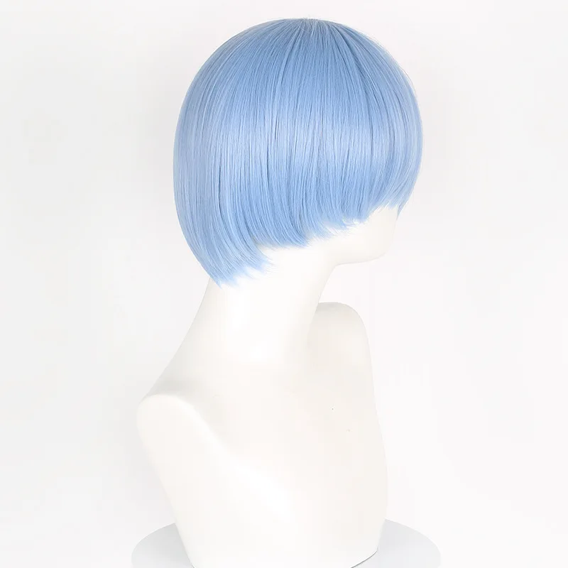 Anime Sousou No Frieren Cosplay Perücke Silber Weiß Lange 65CM Perücke Frieren Bei der Beerdigung Himmel Blau Beständig Synthetische Haarteil