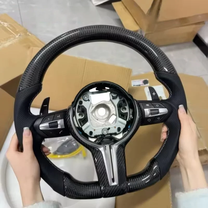Customized Carbon Fiber Leather Car Steering Wheel For BMW M2 M3 M4 M5 M6 F30 F10 F35 F22 F48 E90 E92 F Series Steering Wheel