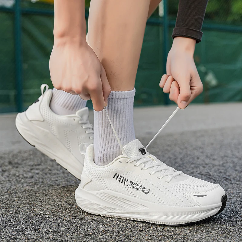 

2026 Spring Men'S Outdoor Casual Shoes Low Cut Lace Up Sports Shoes Anti Slip And Wear Resistant Rubber Outsole Walking Shoes