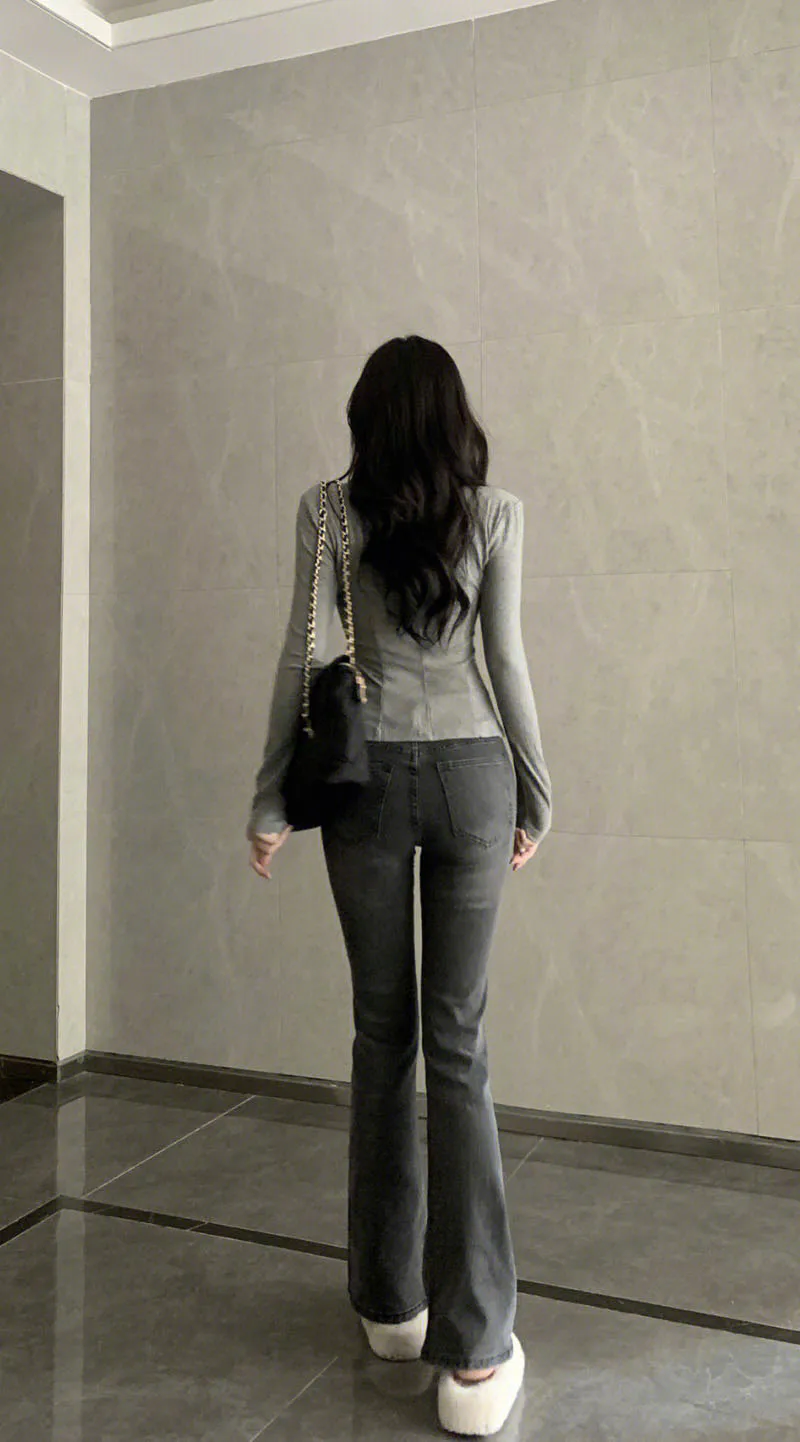 Jeans Woman Denim Y2K Winter Skinny Slim Stretch Comfortable Soft Cotton Fabric Female Fashion Basic Simple All Match Lady Girls