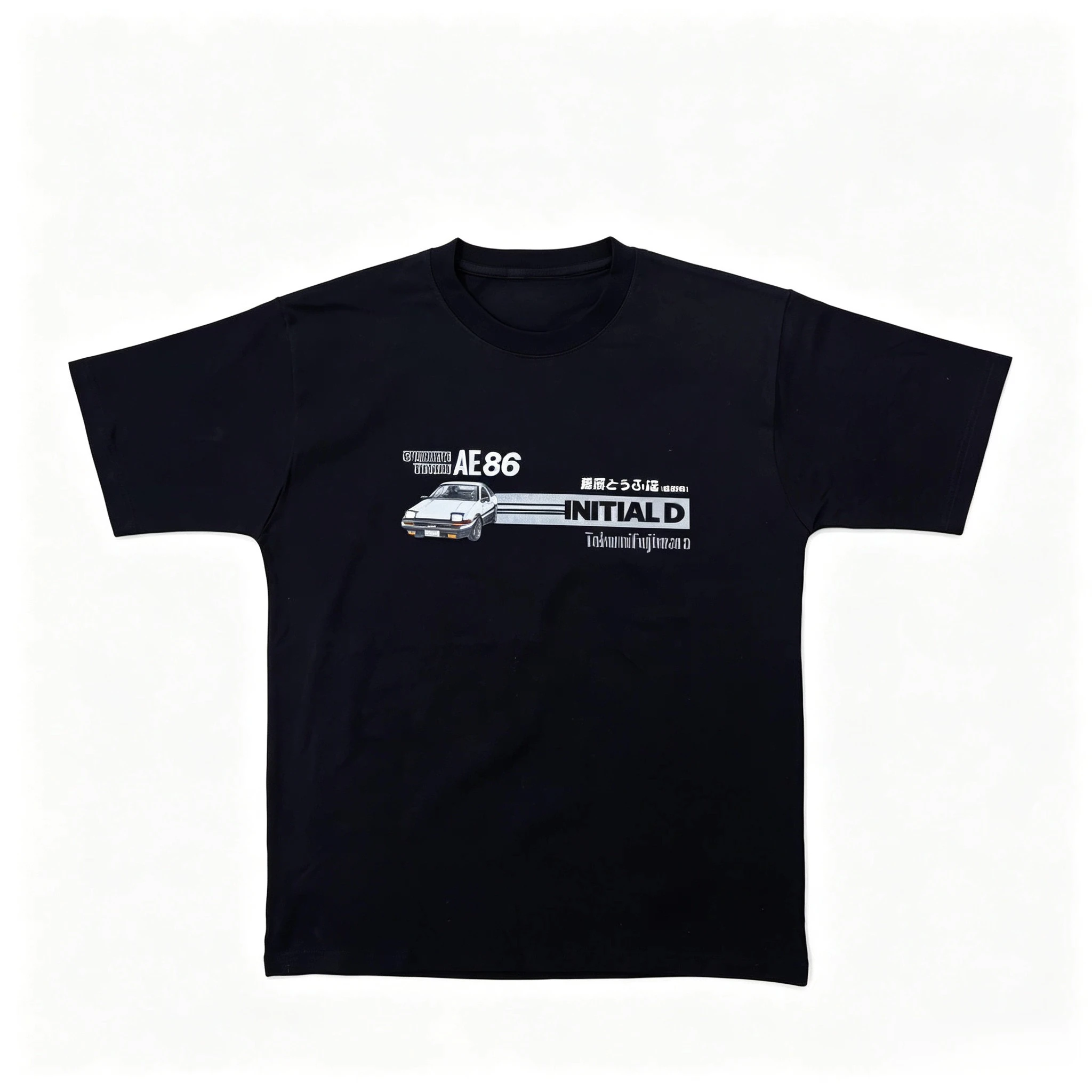 New Initial D Cotton T-shirt AE86 Graphic Printing High-end Luxury Unisex Style Both of Men and Women