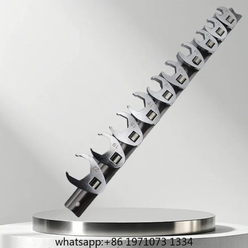 10Pcs 3/8Inch Drive Crowfoot Wrench 10 To 22mm Metric Foot Open End Spanner For Torque Wrench Keys Set