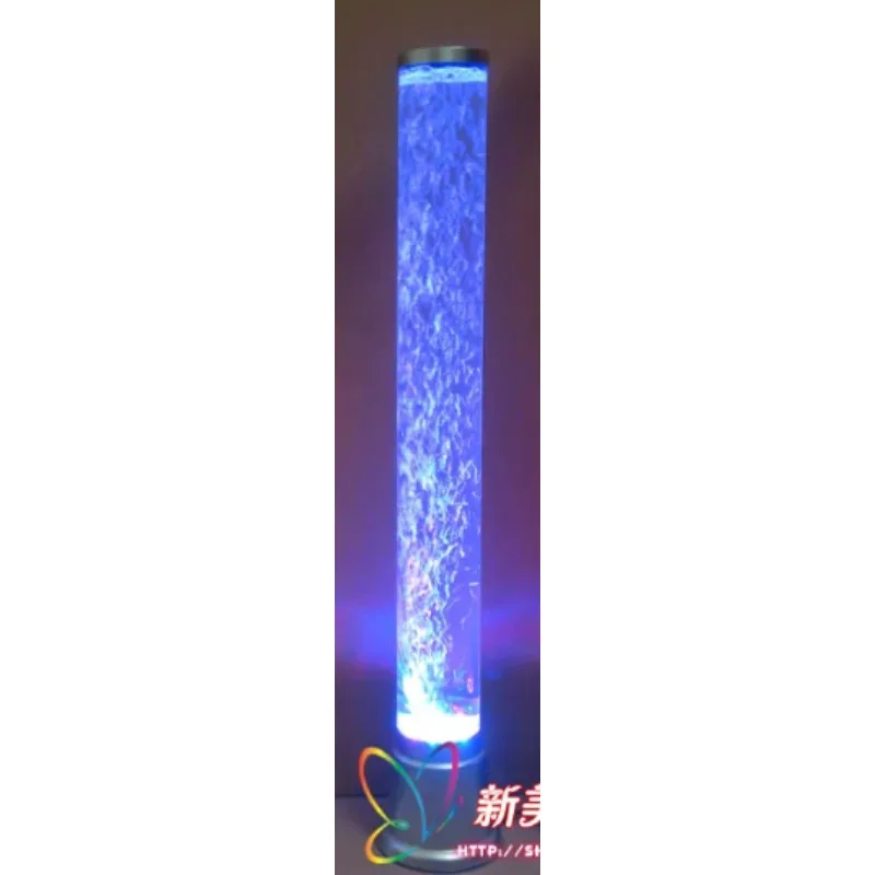 Flat-Top LED Bubble Water Column Light, Cylindrical Aquarium Light, Home Bar Ambient Light, 75 cm Tall, 5V USB Power Cord