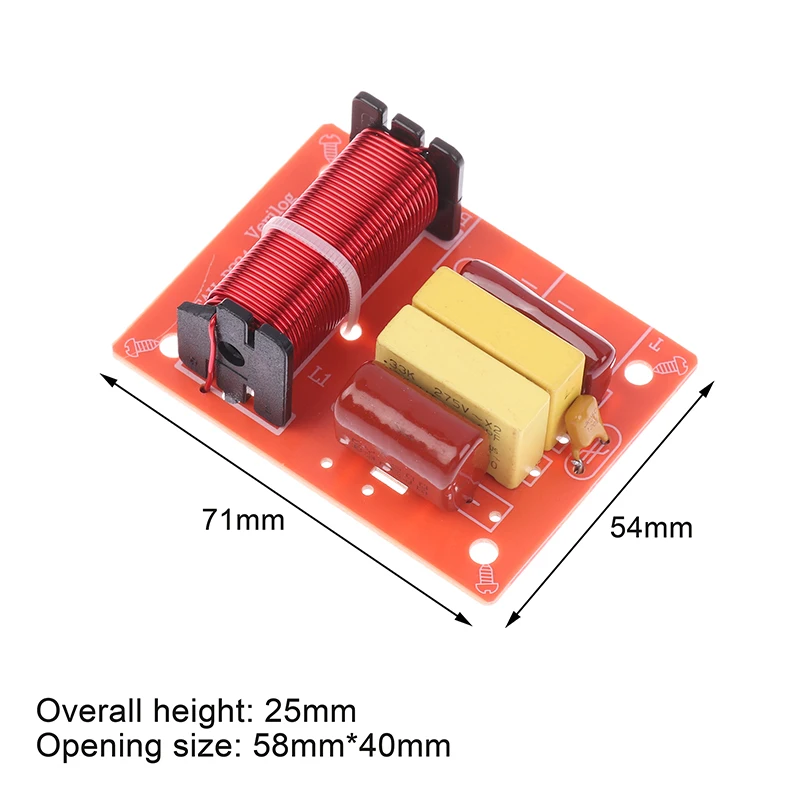 80W 2 vie Audio Treble Bass divisore di frequenza altoparlante Audio Stereo fai da te Crossover Home altoparlante filtro Refit Kit