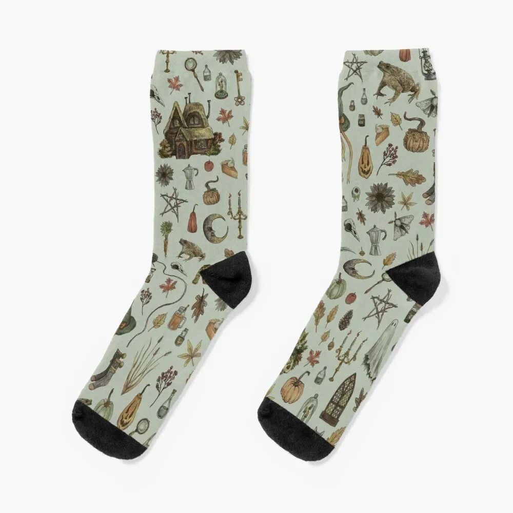 Green Cozy Crone Socks cool essential kawaii FASHION Men Socks Women's
