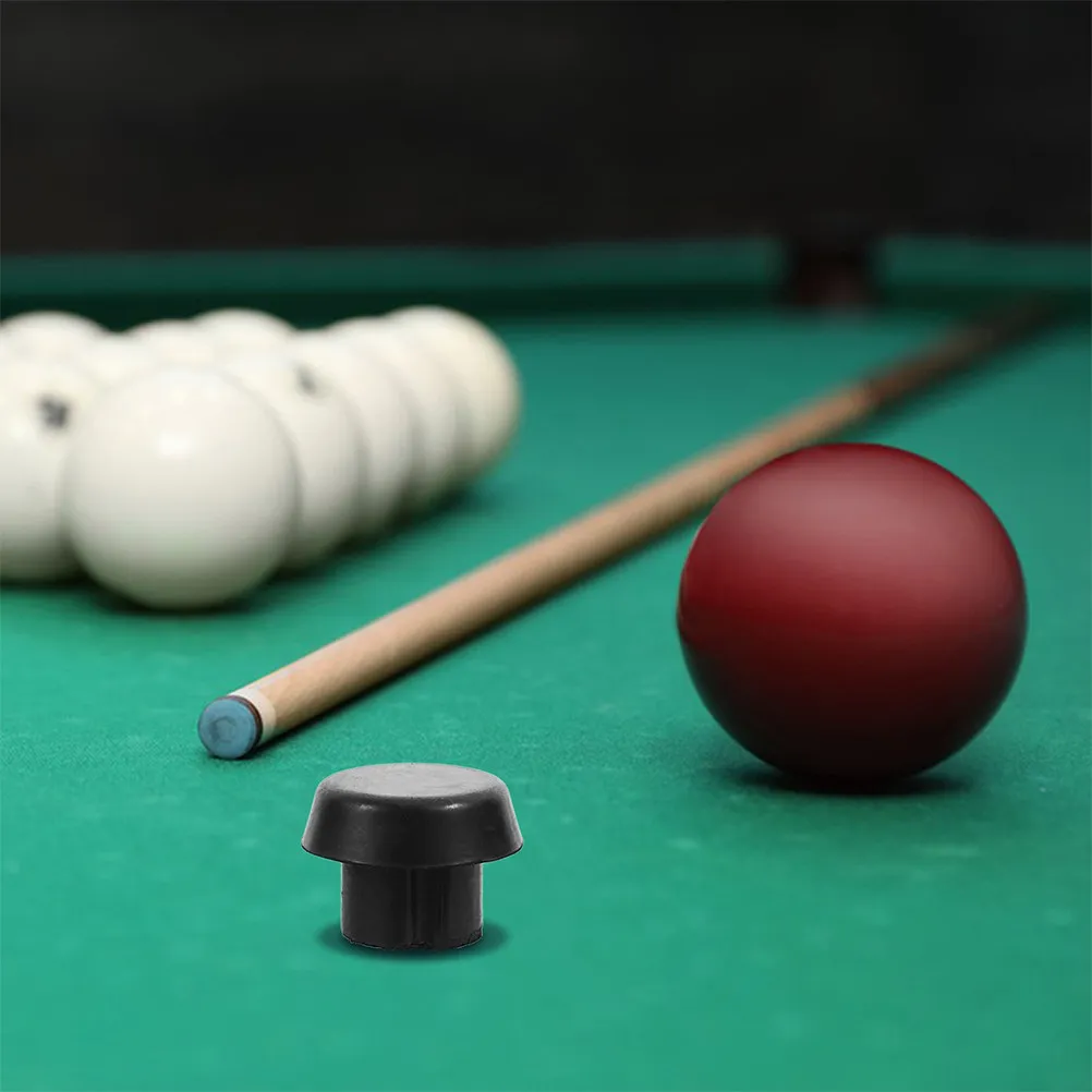

20Pcs Black ABS Billiard Cue Bottom Plugs Professional Pool Cue End Caps for Stability Balance and Durability Pool Table