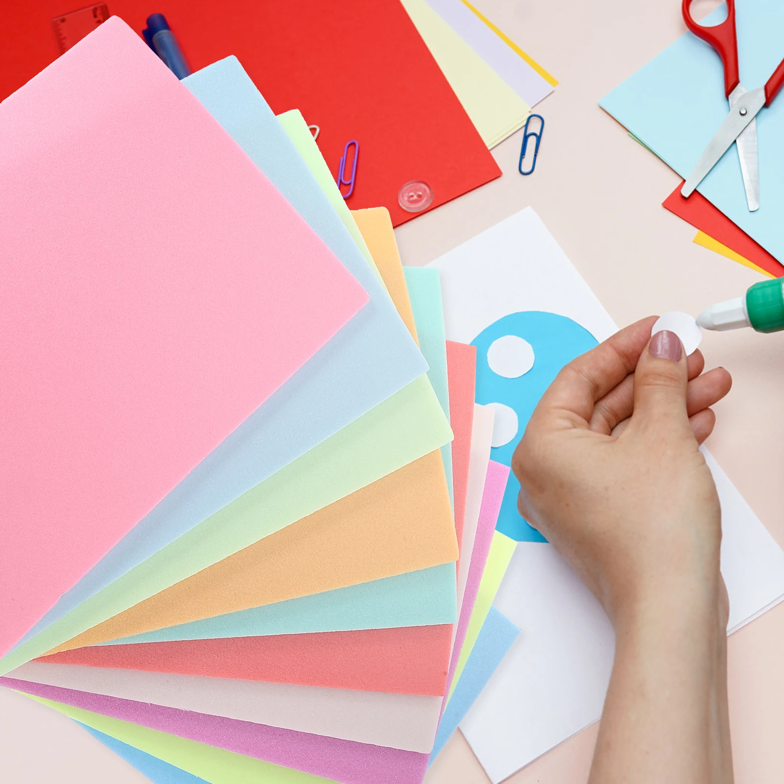 

10 Sheets Blow Molded Cardboard Print Making Materials Diy Paper Foams Handmade Molding Child