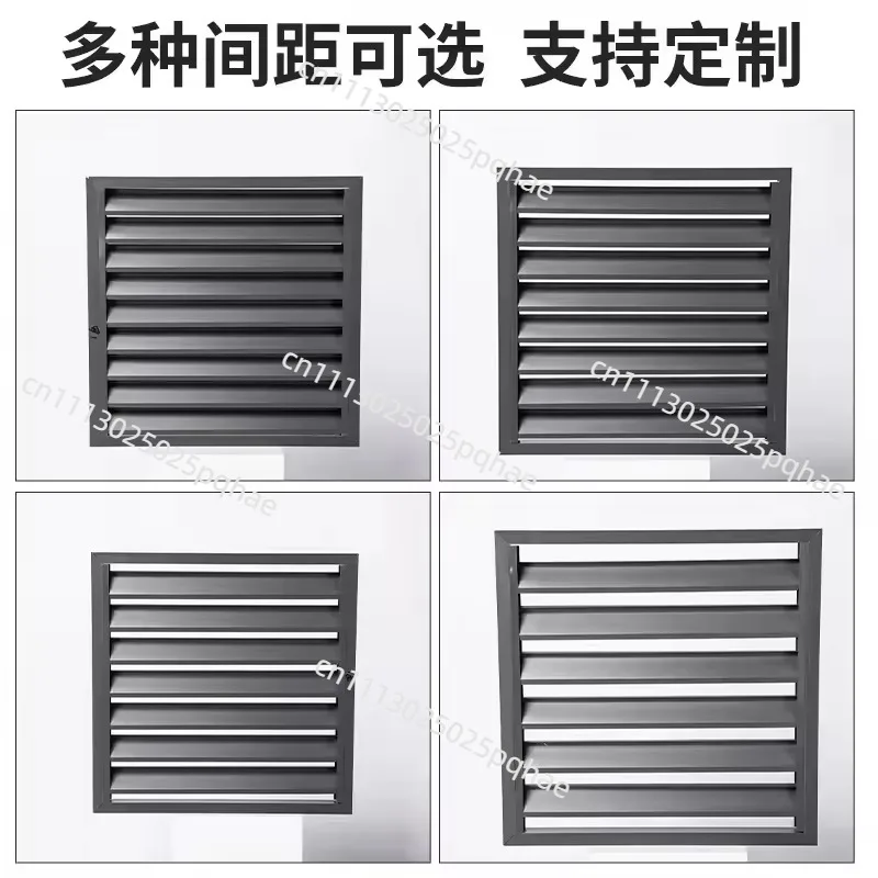 Aluminum alloy air conditioner outer machine cover louver outdoor machine protective cover rainproof vent louver electric/manual