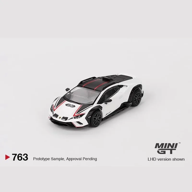 Mini Gt Car Model 1/64 Lamborghini Huracan Sterrato Car Model Alloy Simulation Room Display Cars Model Boy birthday Toy Gift