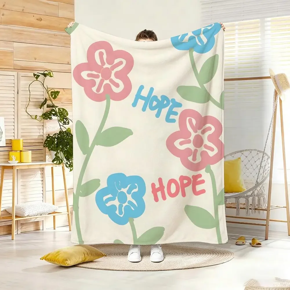 Surrounding Area Daisy Throw Soft Warm Throw Blanket For Bedroom Living Room Bed Travel Camping Gift