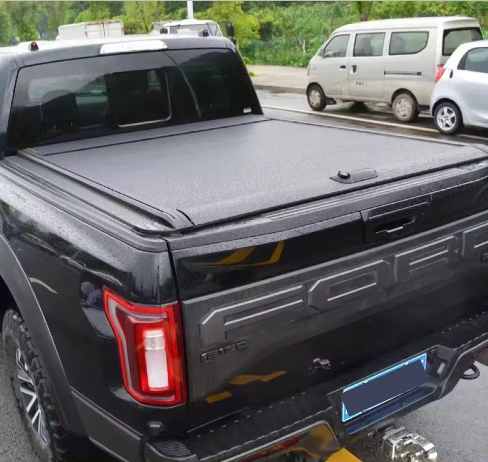 Hard Type Aluminium 4x4 Pickup Truck Retractable Camper Tonneau Cover For Ford Ranger Wildtrak F150