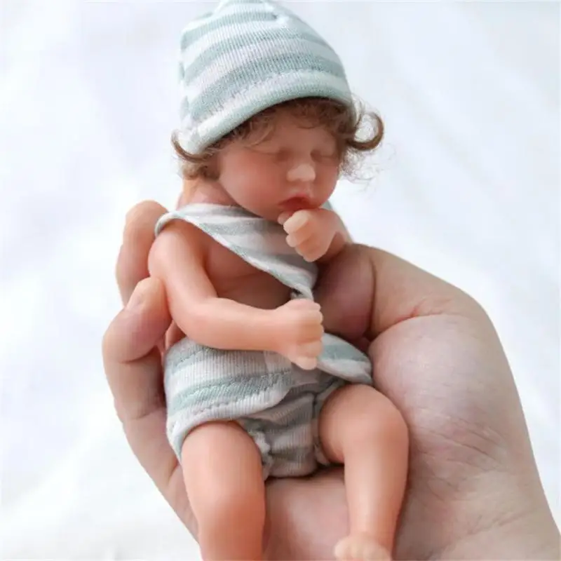 Mini Figures Soft Perfect Gift For Realistic White Features Face Design Curls 15cm Mini Girl Doll Caucasian