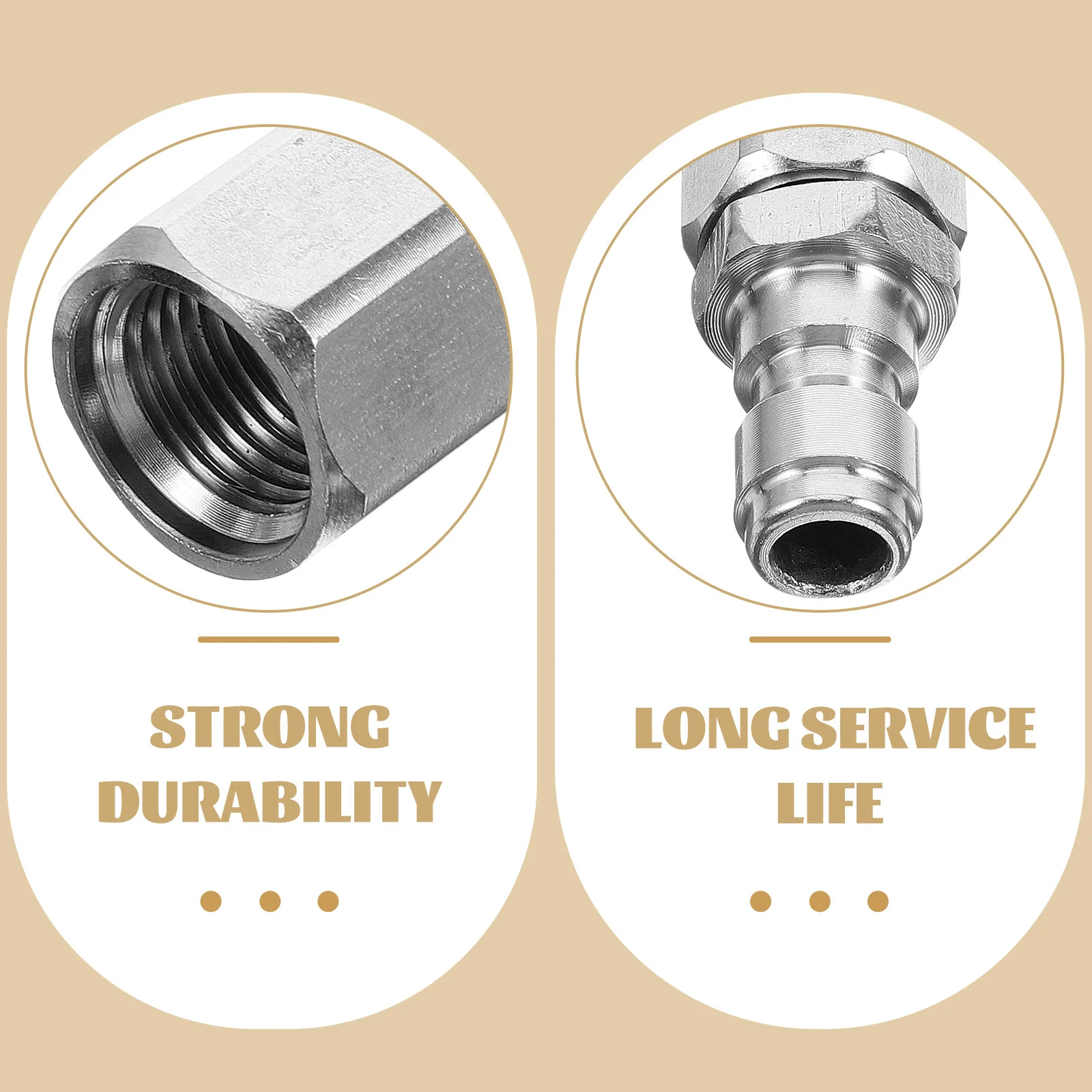 الفولاذ المقاوم للصدأ فوهة الضغط العالي حجم صغير سهلة التركيب أجزاء آلة التنظيف رأس البخاخ لأداة تنظيف استنزاف المجاري #3