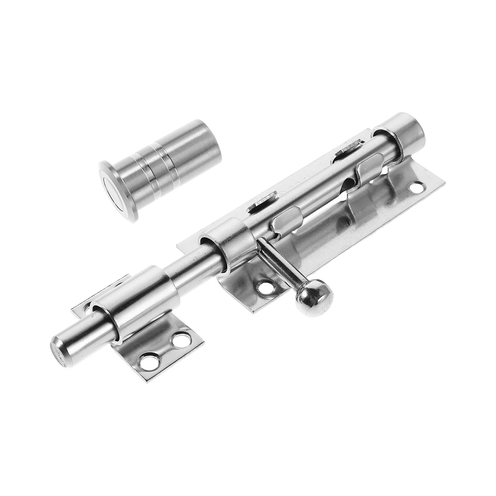 

1Set Heavy Duty Barrel Bolt Latch Stainless Steel Slide Lock with Padlock Hole for Outdoor Fence Gate Shed Wooden Door Security