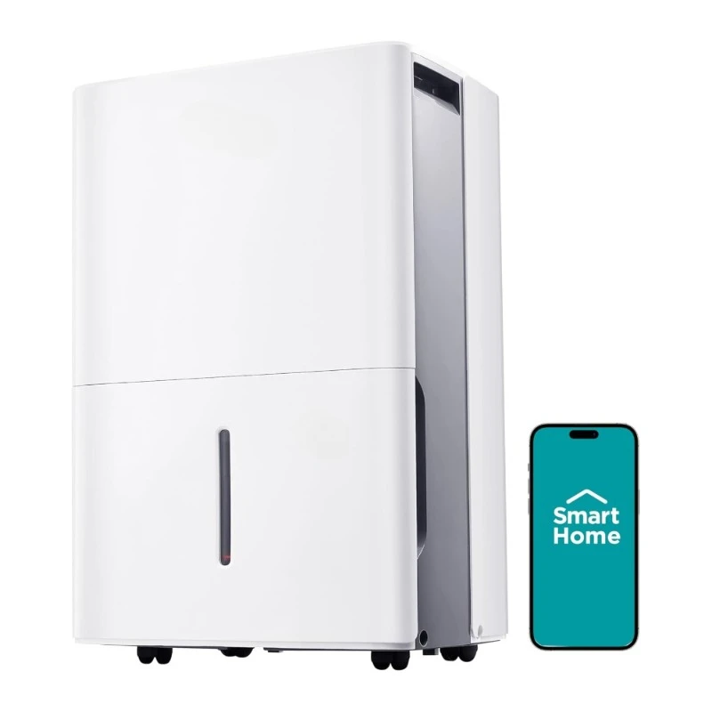 4,500 Sq. Ft. Energy Star Certified Dehumidifier With Pump Included 50 Pint - Ideal For Basements, Large & Medium Sized Rooms