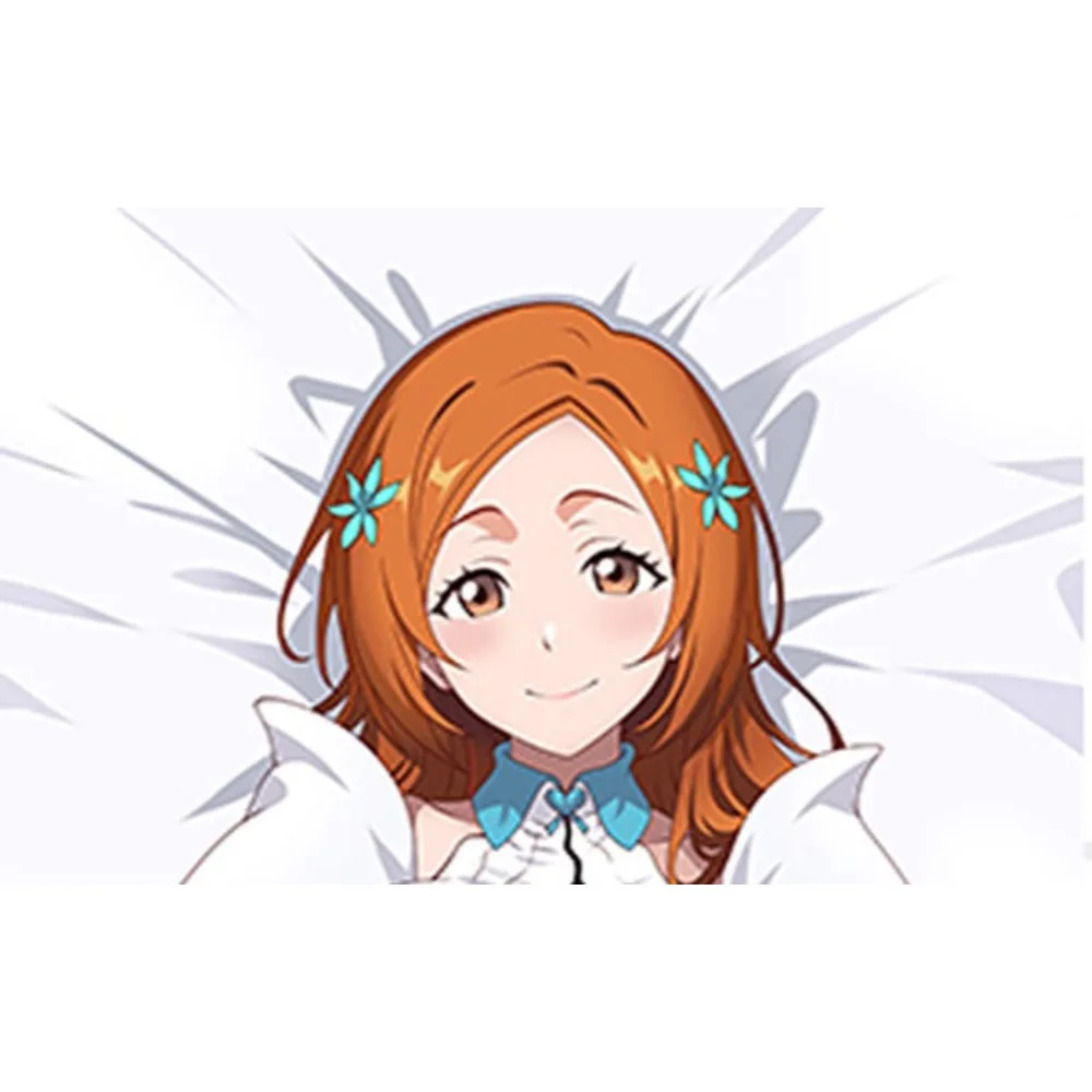 Orihime Inoue Double Sided Printed Long Body Pillow Cover Two Different Outfit Design Soft Peach Skin Dakimakura