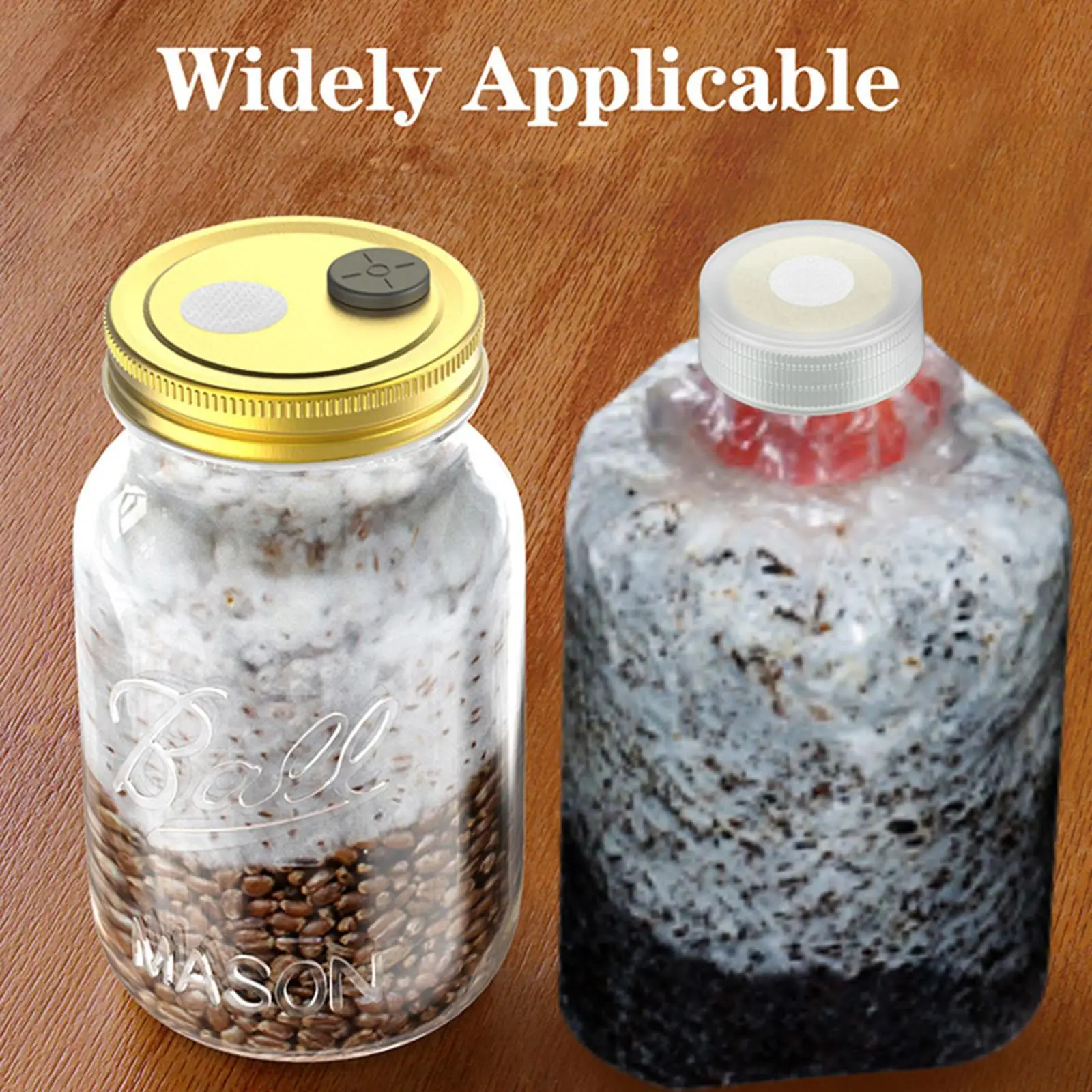 Synthetic Filter Paper Stickers Strong Adhesive Hydrophobic Membrane Discs Lab Supply for Mushroom Cultivation