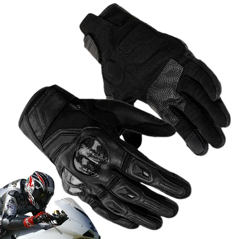 

Motorcycle Gloves Touchscreen Full Finger Bicycle Gloves Anti-Slip Touchscreen Full Finger Bicycle Gloves For Road Breathable