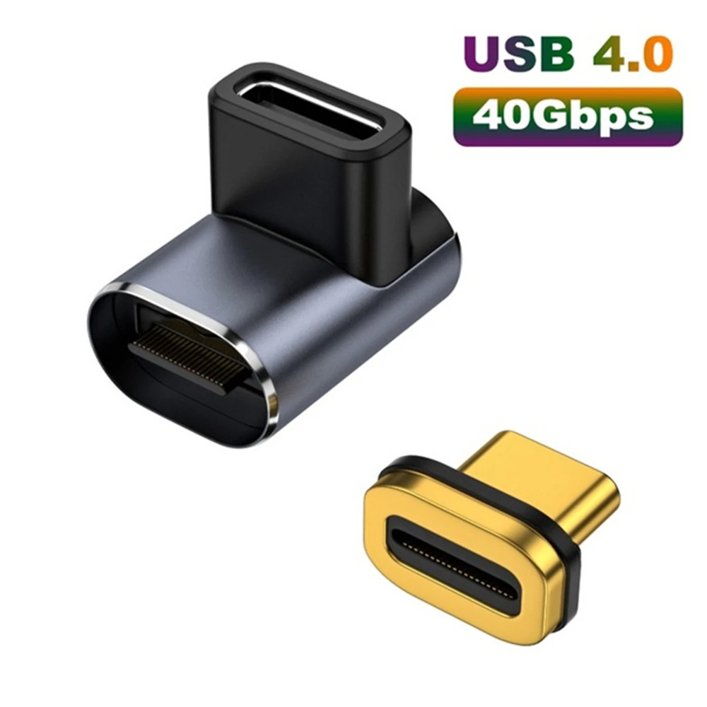 100W Magnetischer USB Typ C Adapter 40Gbps Schnelle Datenübertragung 8K 60Hz Video Tragbarer USB 4.0 Konverter für MacBook Telefon Laptop Ipa – Detail 13