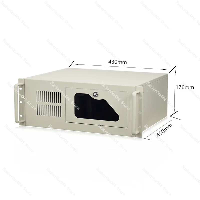 4U Rack Type ATX with Lock Optical Drive Position Depth 450 Surveillance Video Industrial Computer Storage PC Power Supply