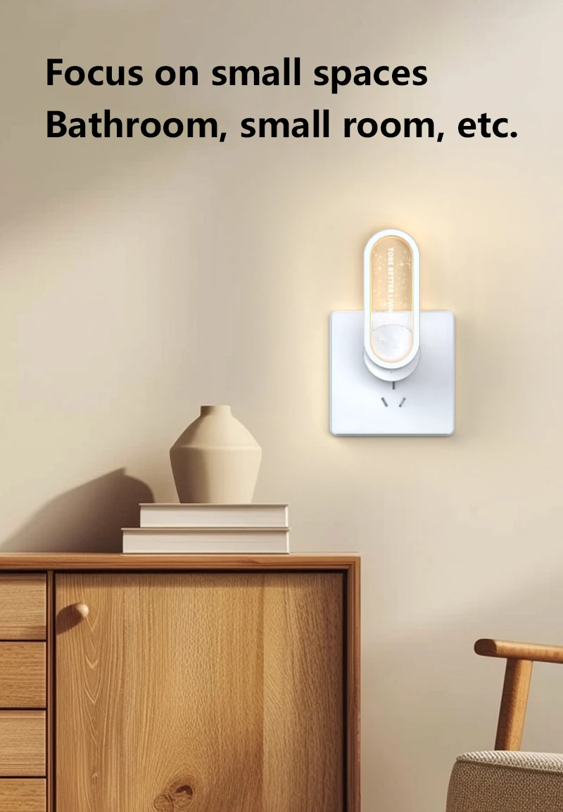 Lenovo Mini-Luftreiniger mit negativen Ionen zur Geruchsbeseitigung in der Toilette, zur Formaldehyd-Entfernung, mit Sternenhimmel-Atmosphärenlicht im Heimstil – Detail 12