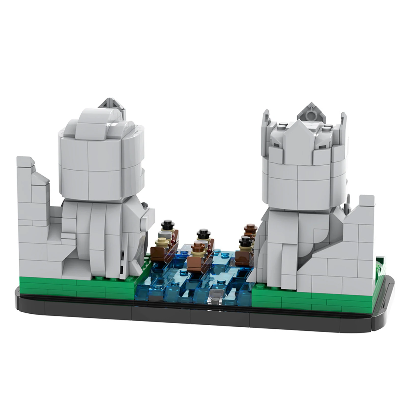 MOC1213 Statue mégalitique modèle 735 pièces blocs de construction bricolage modèle Kit éducatif tige jouet pour enfants anniversaire bureau affichage cadeau